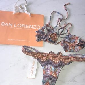 San Lorenzo ruffle Brazilian bikini